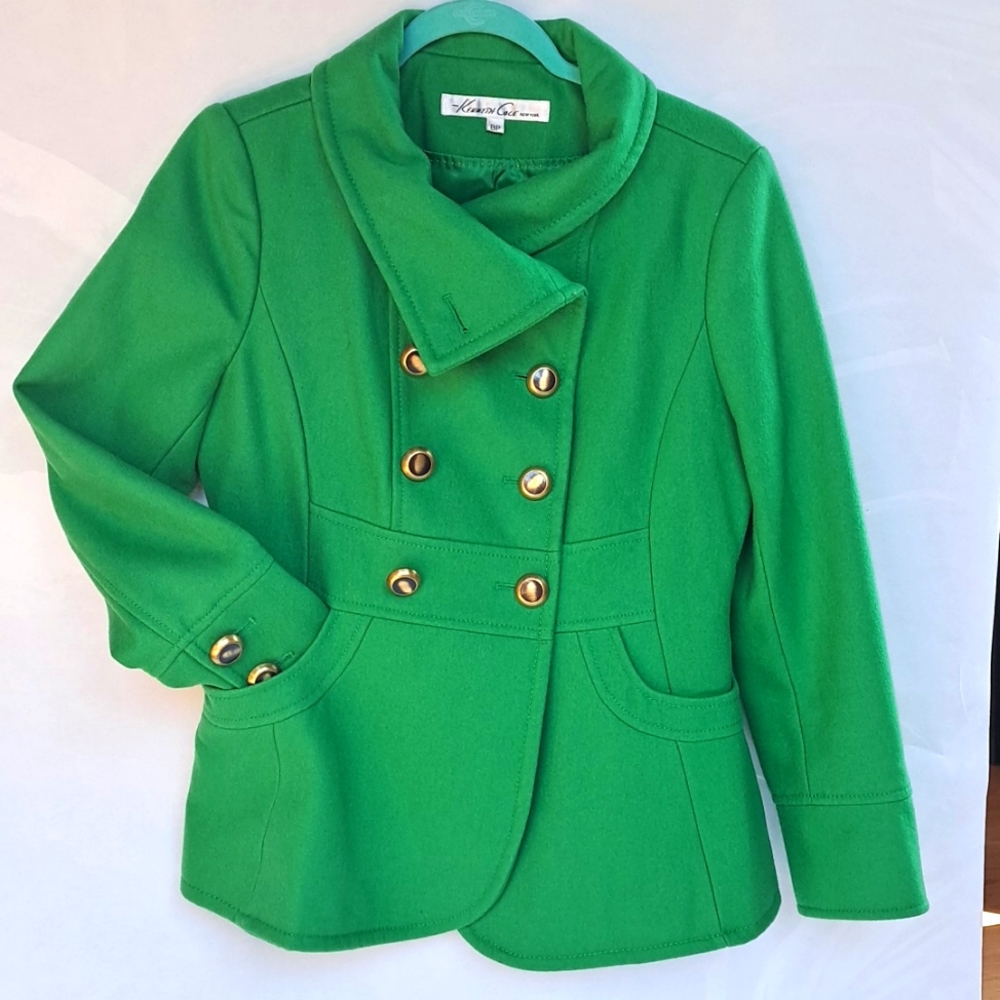 Kenneth Cole Green Coat